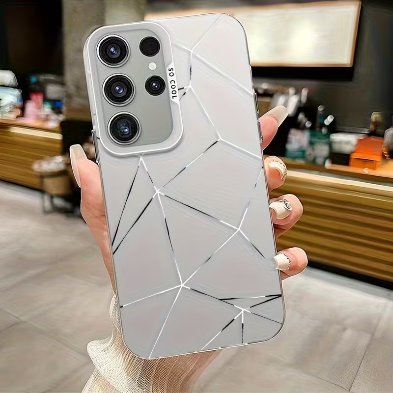 Phone Cases For Samsung - Multicolor Gradient Color Silver Phone Case