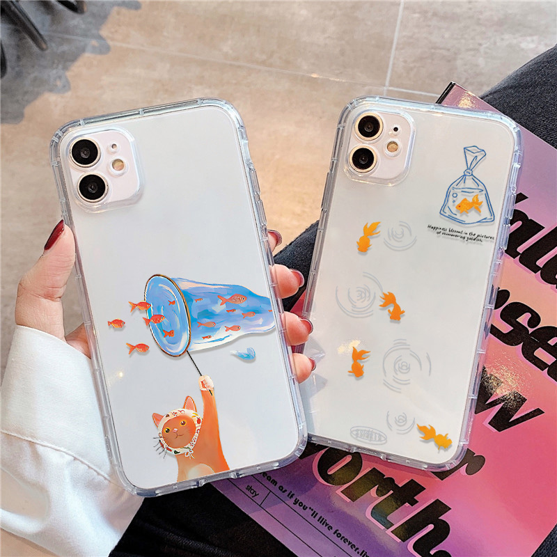 Phone Cases For Iphone 17 - Lovely Fishes Clear Phone Case For