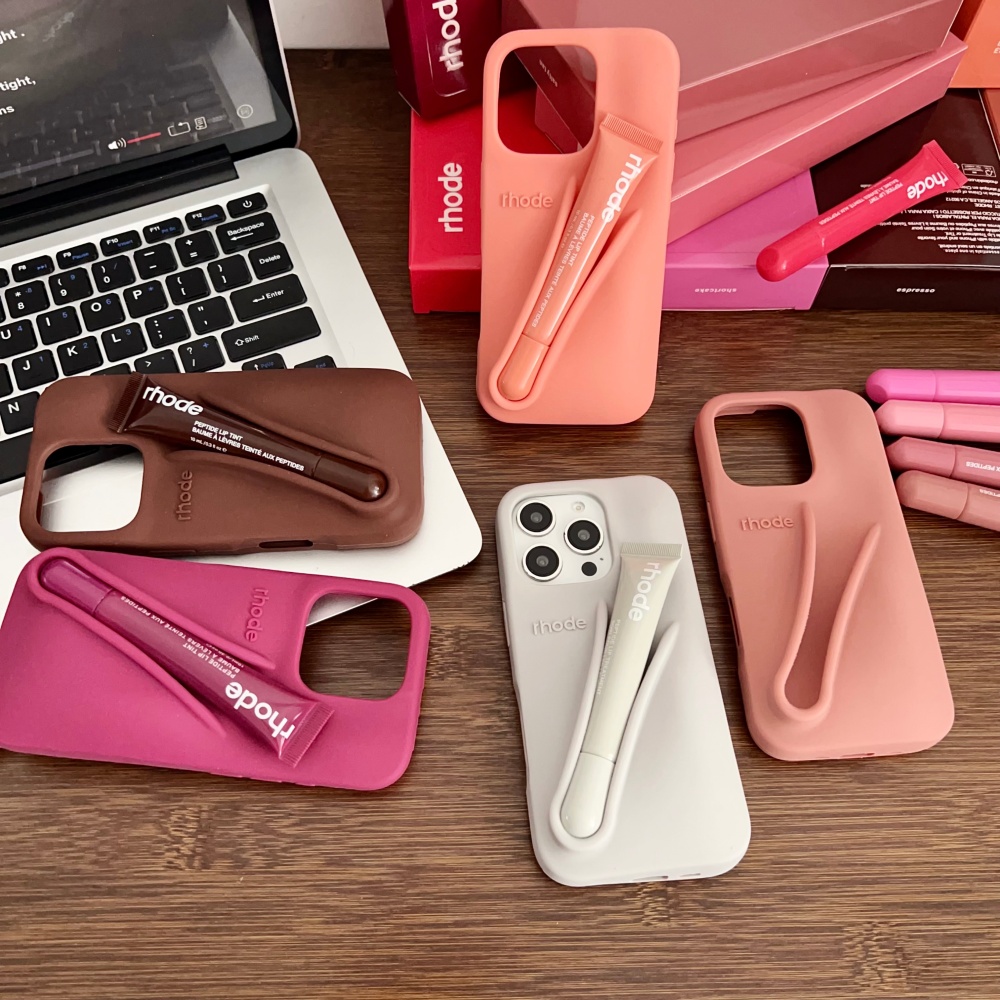 Phone Cases Rhode - With Lip Glaze Rhode Liquid Silicone