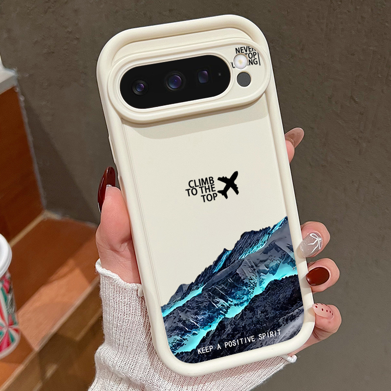 Phone Cases Google Pixel 10 - Airplane Snow Mountain Pattern Phone Case