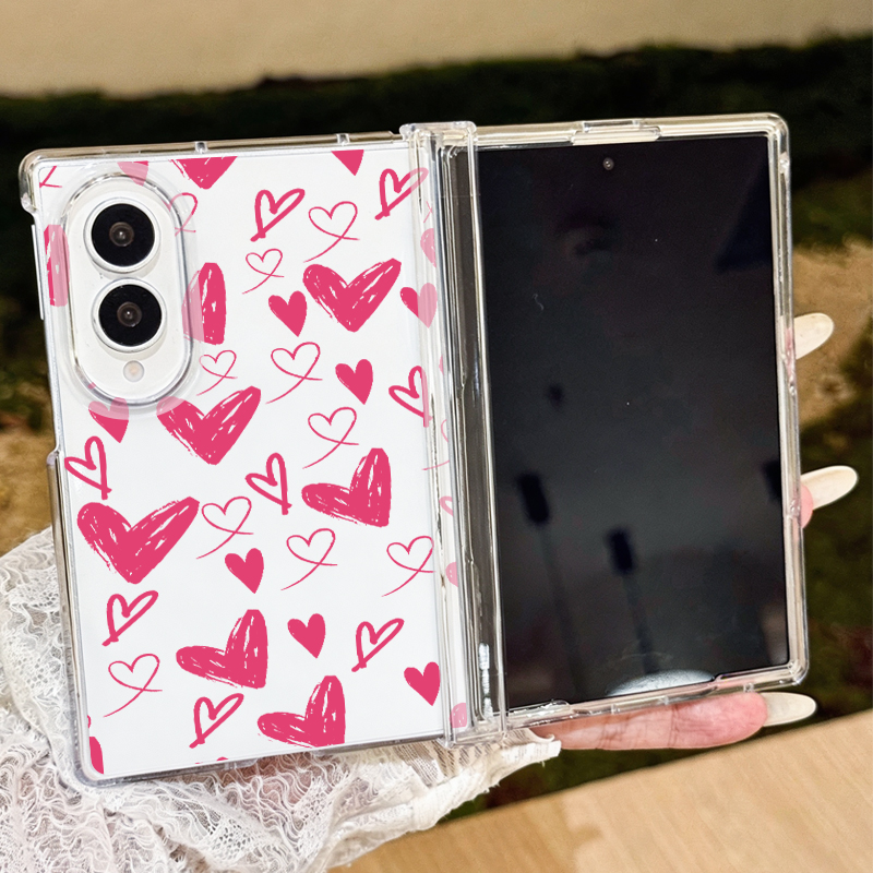 Phone Cases For Samsung - Cute Hearts Pattern Phone Case For