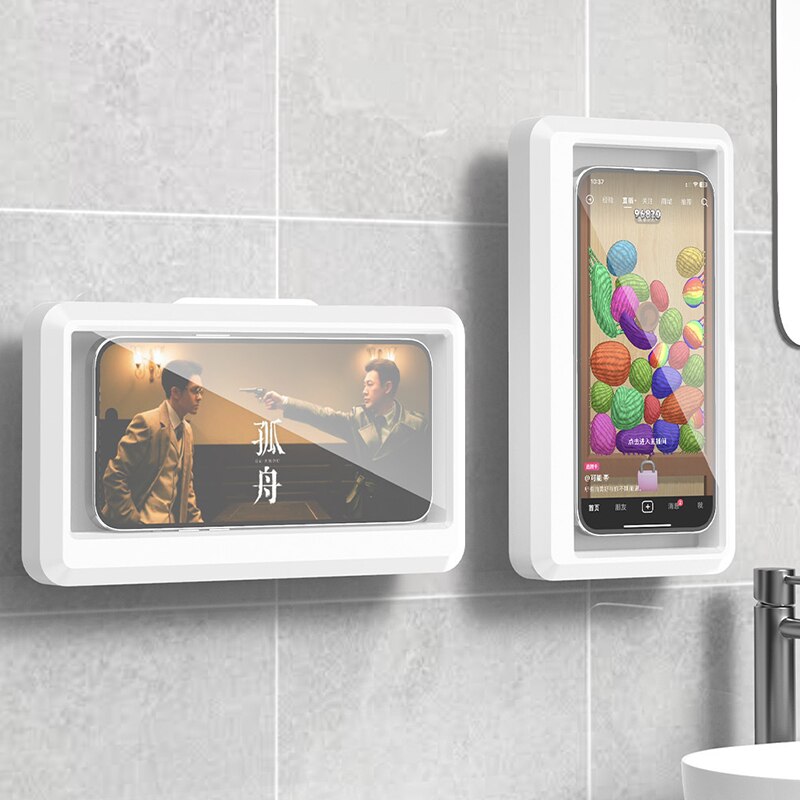 Phone Cases With Stand - Bathroom Waterproof Phone Holder Home Wall
