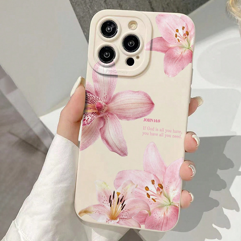 Blue Floral Painted Silicone I - Phone Cases Xr recension och pris