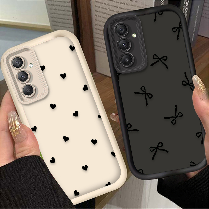 Black Love Heart Bowknot Case  - Phone Cases For Samsung recension och pris