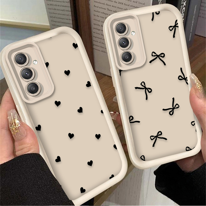 Black Love Heart Bowknot Case  - Phone Cases For Samsung recension och pris