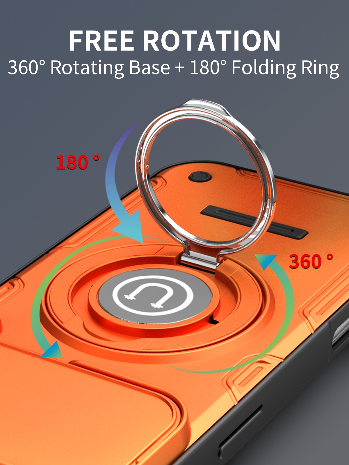 Shockproof Power Slide Camera  - Ring Stand Case recension och pris