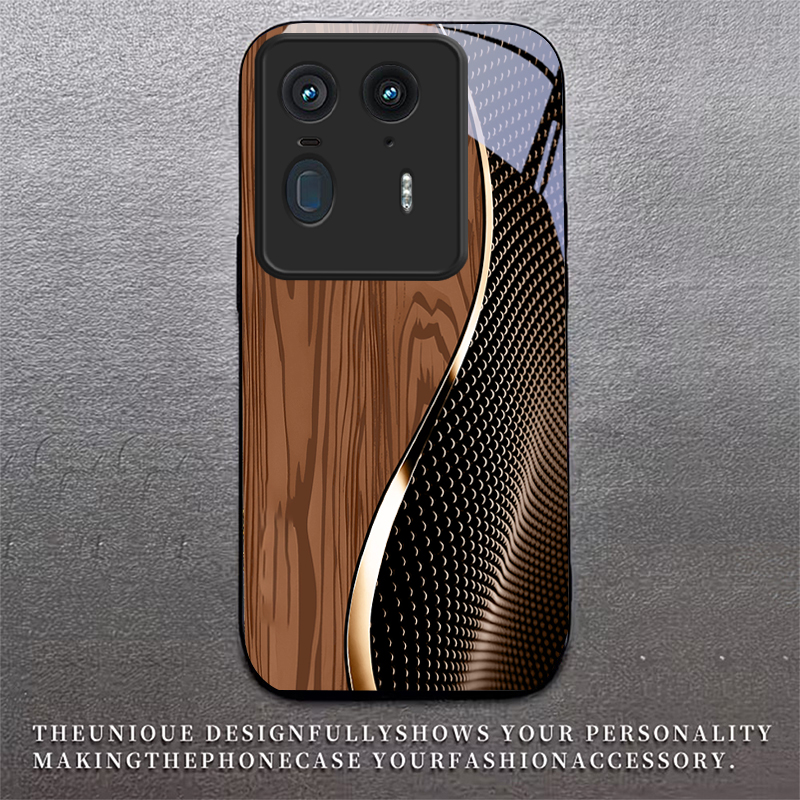 Fiber Gold Trim Black Glass Ph - Phone Cases Motorola recension och pris