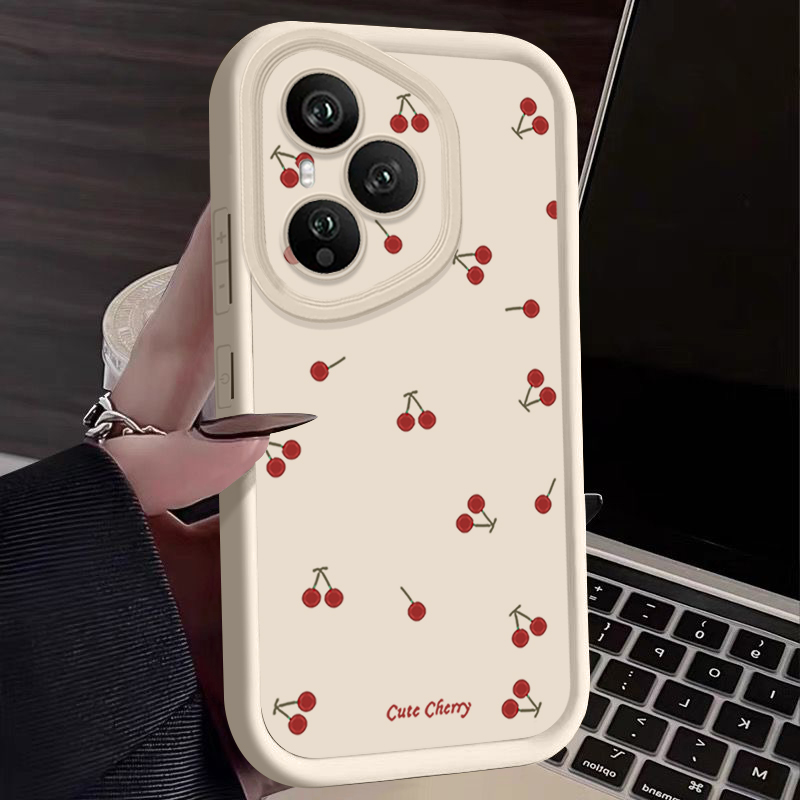 Mini Red Cherry Printed Soft T - Phone Cases Honor recension och pris