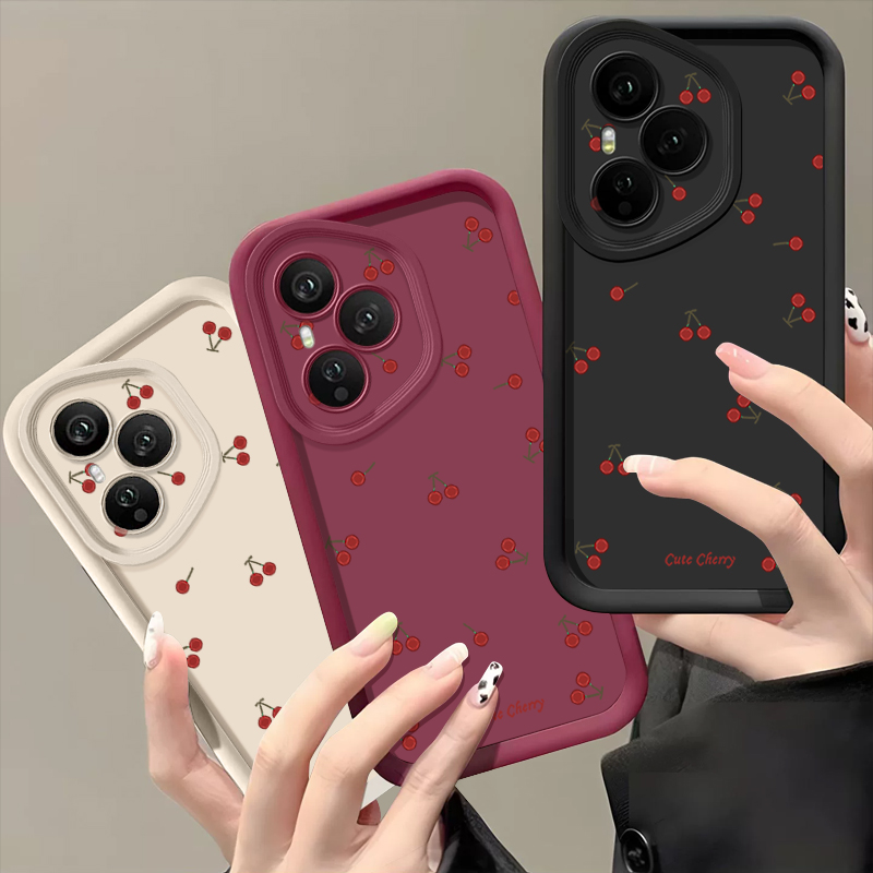 Mini Red Cherry Printed Soft T - Phone Cases Honor recension och pris