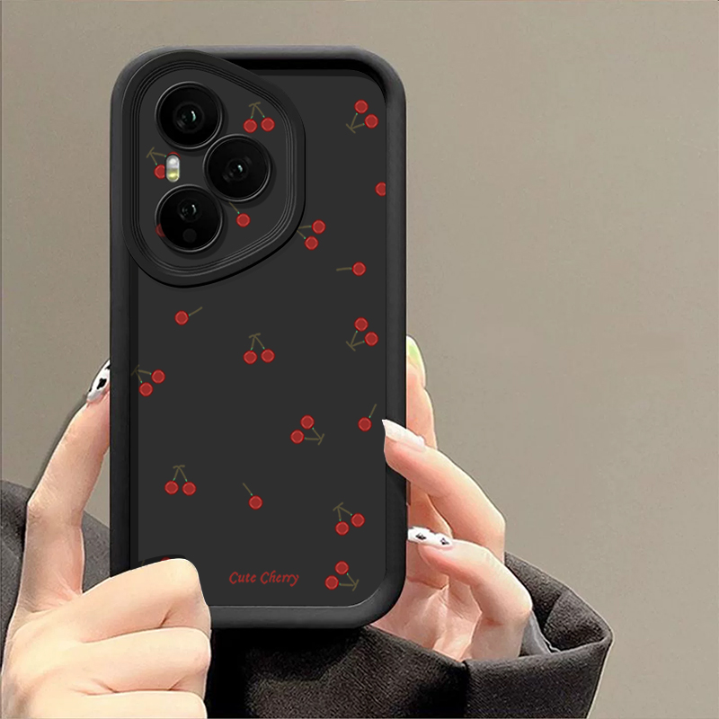 Mini Red Cherry Printed Soft T - Phone Cases Honor recension och pris