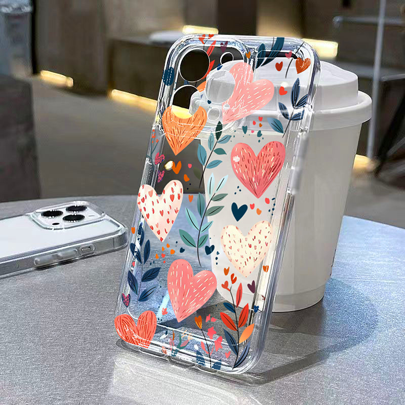 Silicone Love Heart Leaves Eye - Phone Cases Xr recension och pris