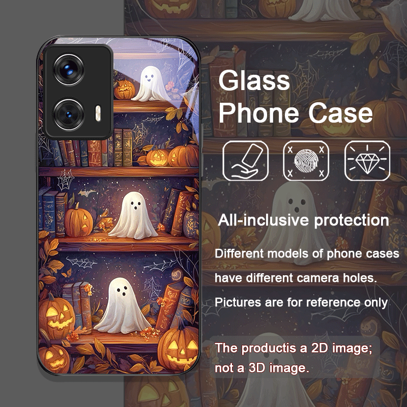 Halloween Pumpkin Ghost Booksh - Phone Cases Motorola recension och pris
