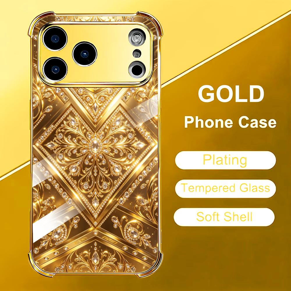 Stylish Golden Baroque glass p - Phone Cases Rhode recension och pris