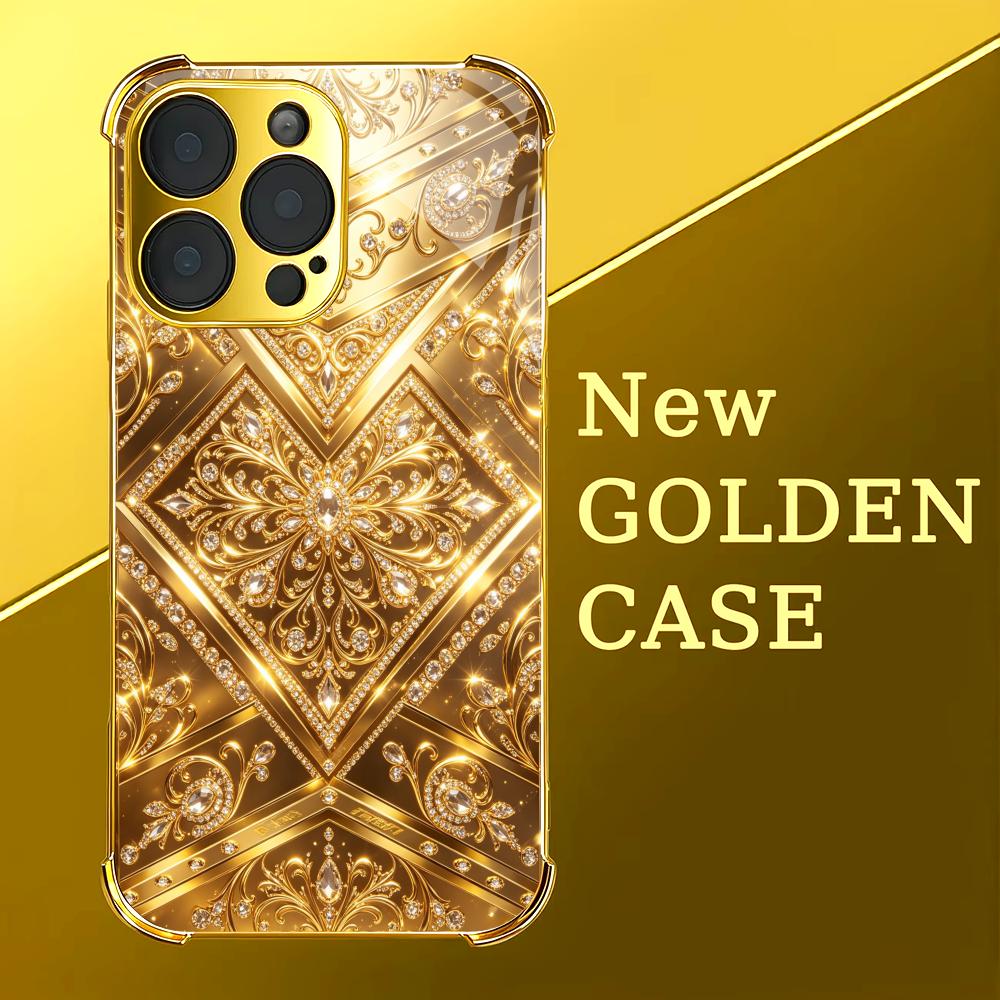Stylish Golden Baroque glass p - Phone Cases Rhode recension och pris