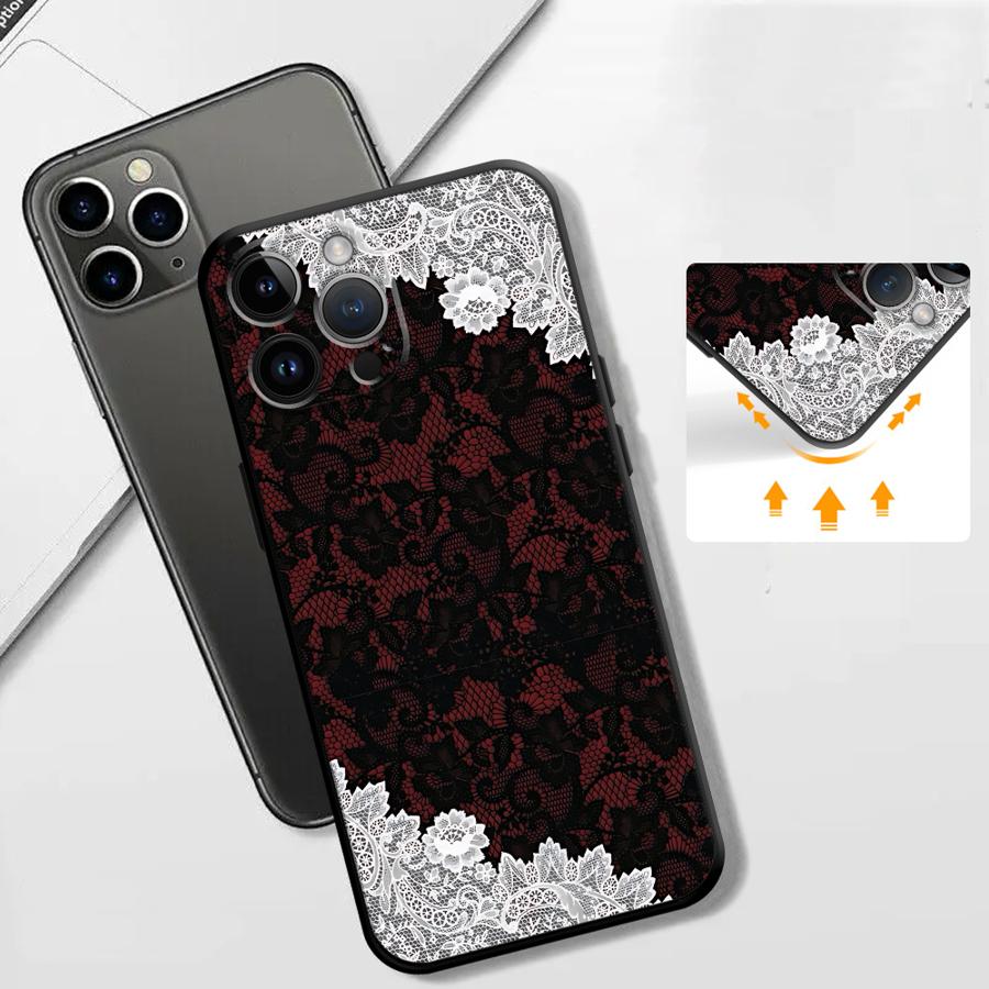 Black And Red Sexy Lace Phone  - Phone Cases Xr recension och pris
