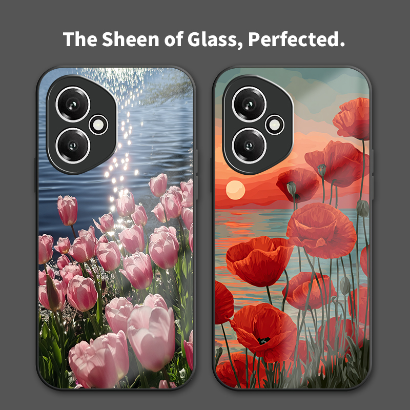 Floral Tulip Pattern Phone Cas - Phone Cases Honor recension och pris