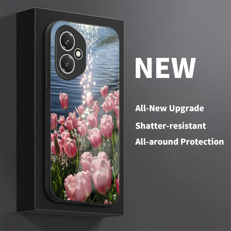 Floral Tulip Pattern Phone Cas - Phone Cases Honor recension och pris