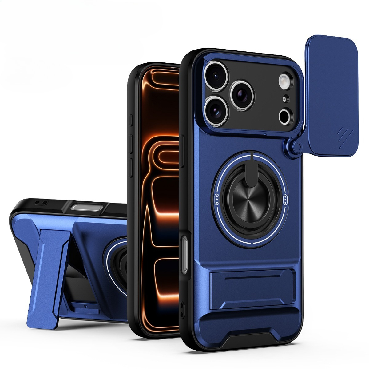Luxury 360 Rotating Magnetic R - Ring Stand Case recension och pris