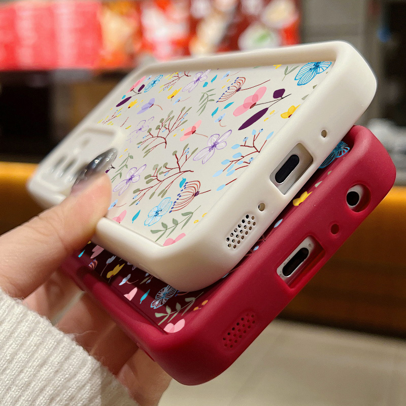Flower Print Case For Samsung  - Phone Cases Motorola Edge 2025 recension och pris