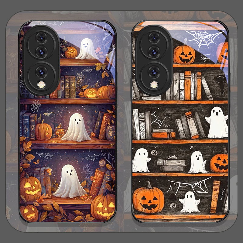 Halloween Pumpkin Ghost Booksh - Phone Cases Honor recension och pris