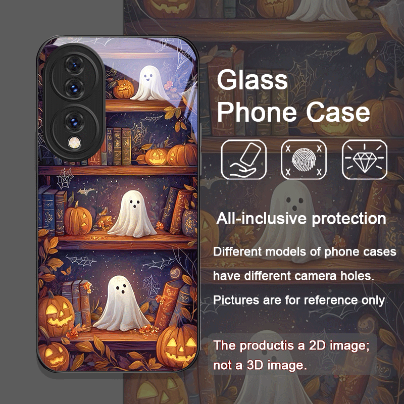 Halloween Pumpkin Ghost Booksh - Phone Cases Honor recension och pris