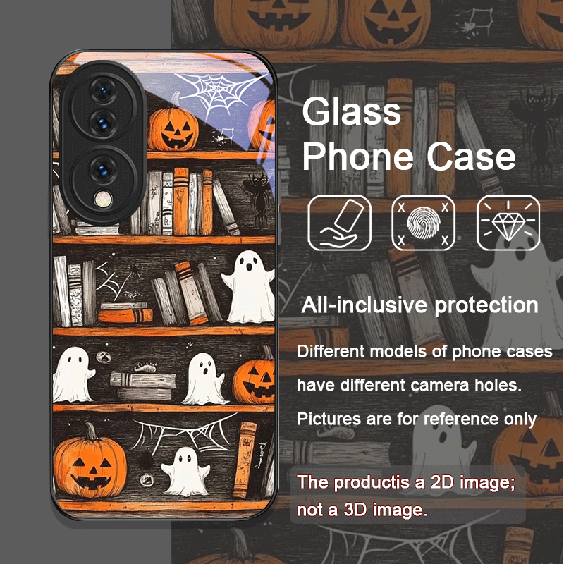 Halloween Pumpkin Ghost Booksh - Phone Cases Honor recension och pris