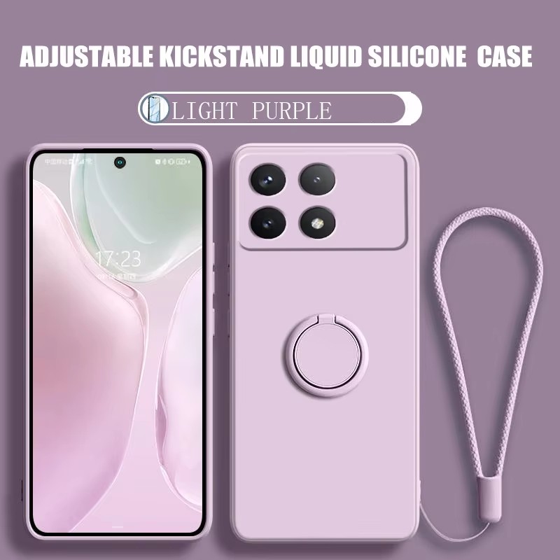 Luxury Liquid Silicone Magneti - Phone Cases With Stand recension och pris