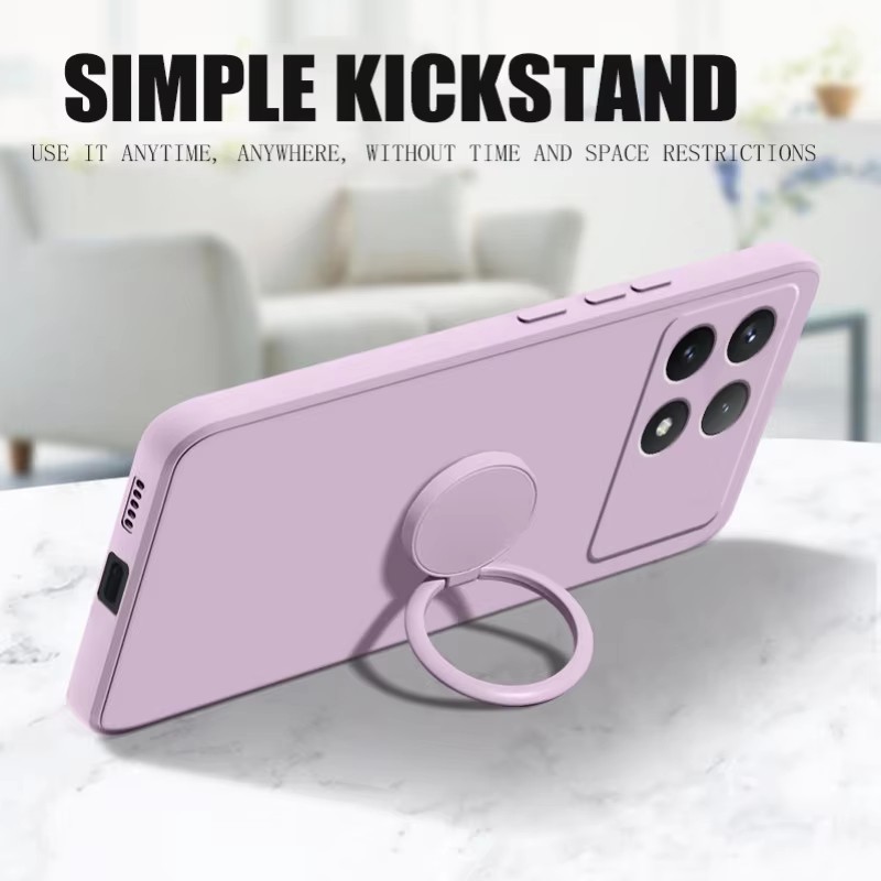 Luxury Liquid Silicone Magneti - Phone Cases With Stand recension och pris