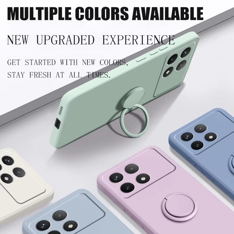 Luxury Liquid Silicone Magneti - Phone Cases With Stand recension och pris