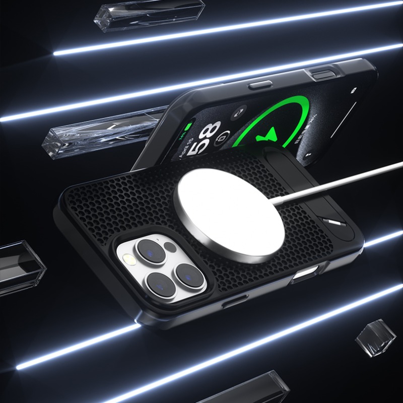 3D hollow Honeycomb Cooling Ma - Phone Cases With Stand recension och pris
