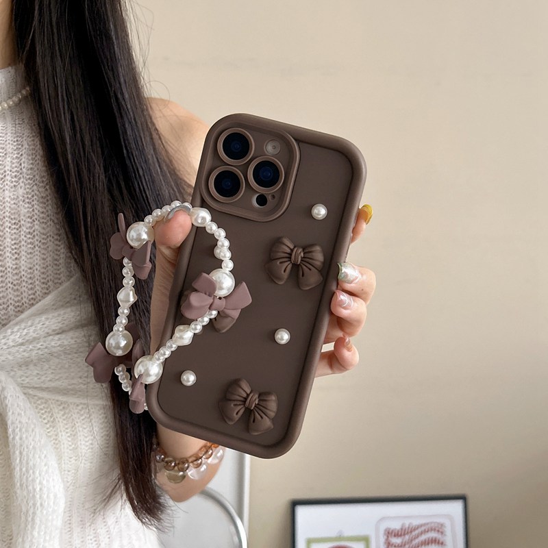 Bow Pearl Chain Rope Phone Cas - Phone Cases Motorola Edge 2025 recension och pris