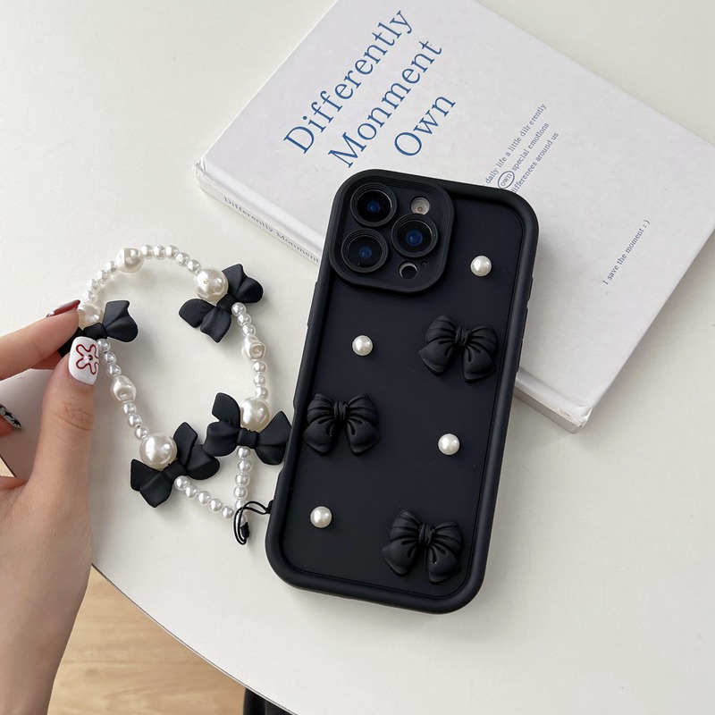Bow Pearl Chain Rope Phone Cas - Phone Cases Motorola Edge 2025 recension och pris