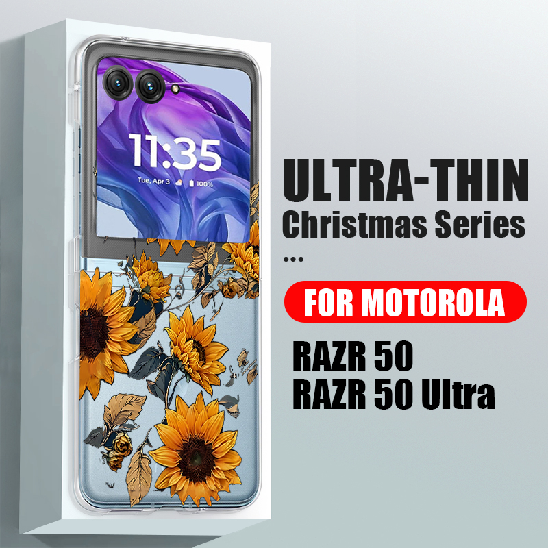 Sunflowers Pattern Clear Phone - Phone Cases Motorola recension och pris