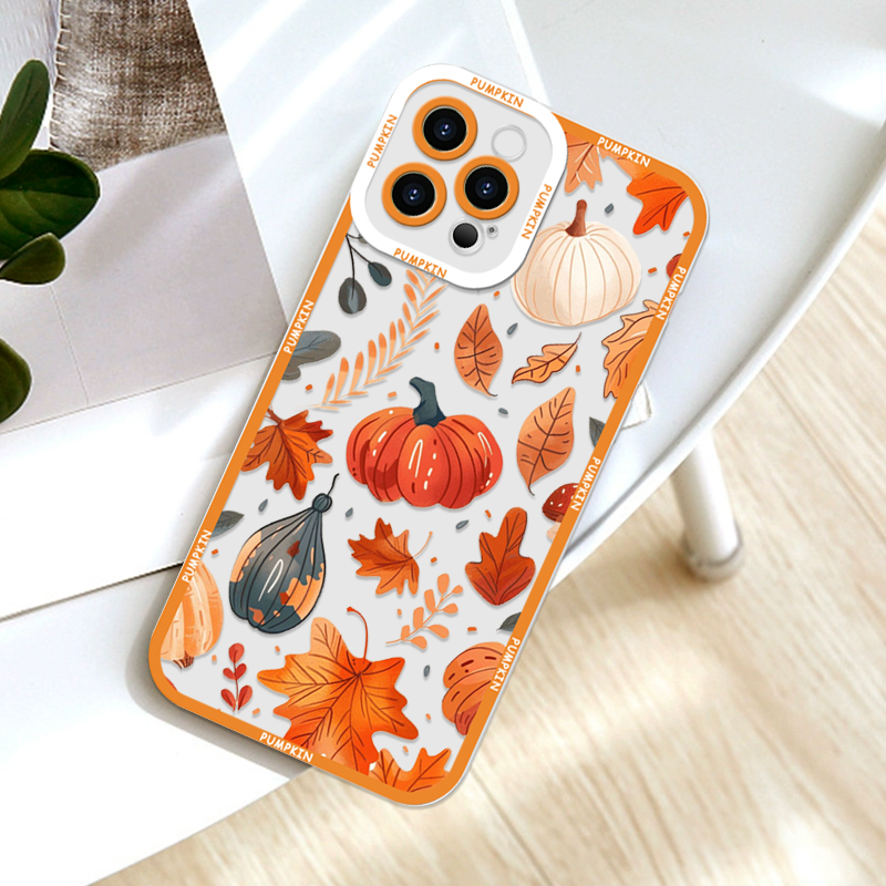 Retro Autumn Maple Leaf Pumpki - Phone Cases Motorola recension och pris