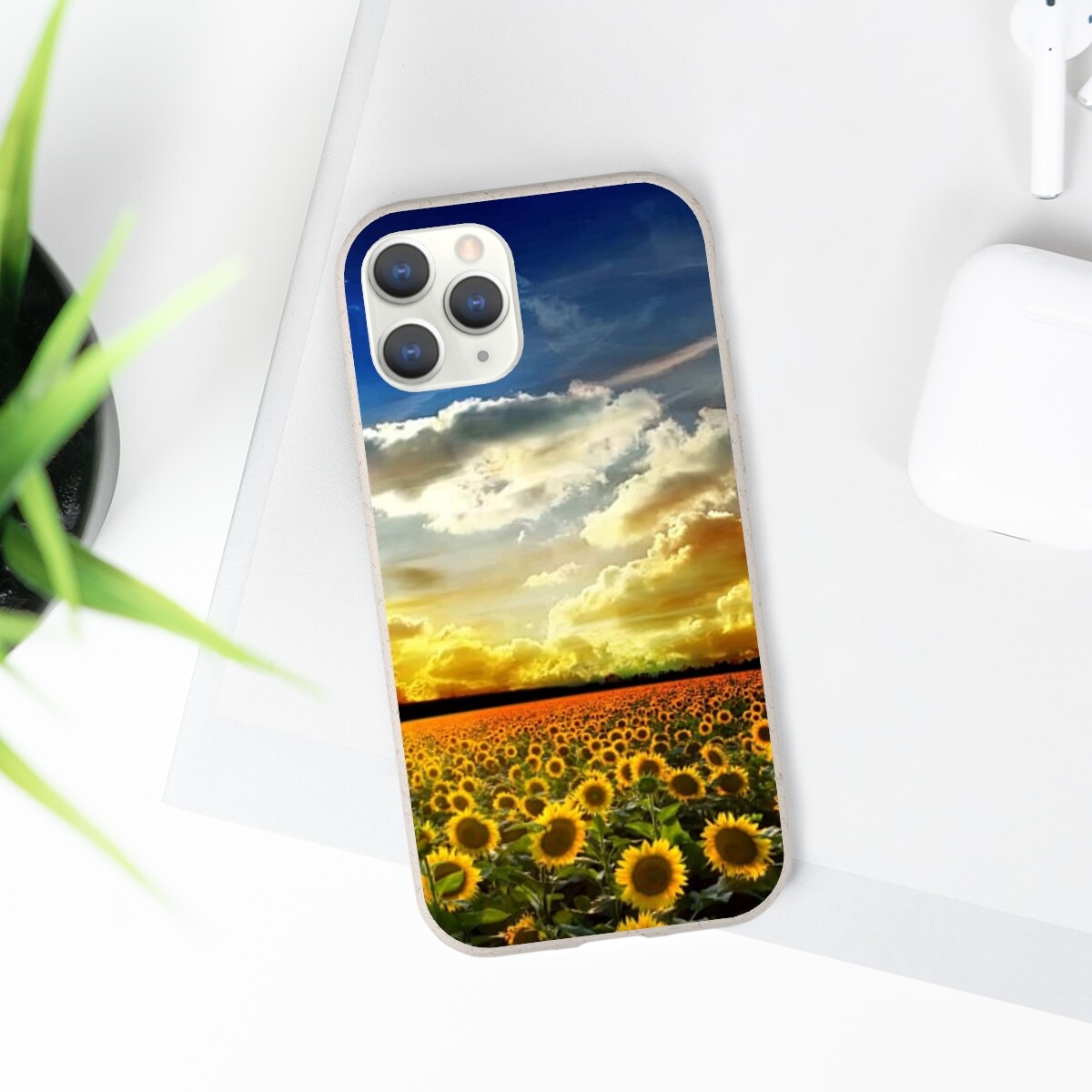 Beautiful Scenic Sunflower Flo - Phone Cases Biodegradable recension och pris
