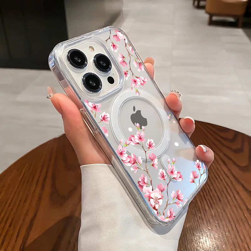 Luxury Pink INS Flowers Case F - Phone Cases Luxury recension och pris
