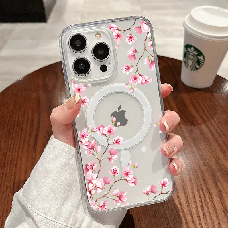 Luxury Pink INS Flowers Case F - Phone Cases Luxury recension och pris