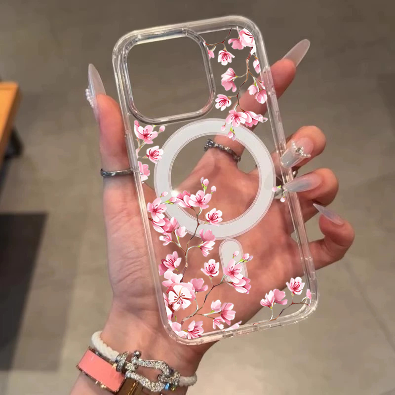 Luxury Pink INS Flowers Case F - Phone Cases Luxury recension och pris