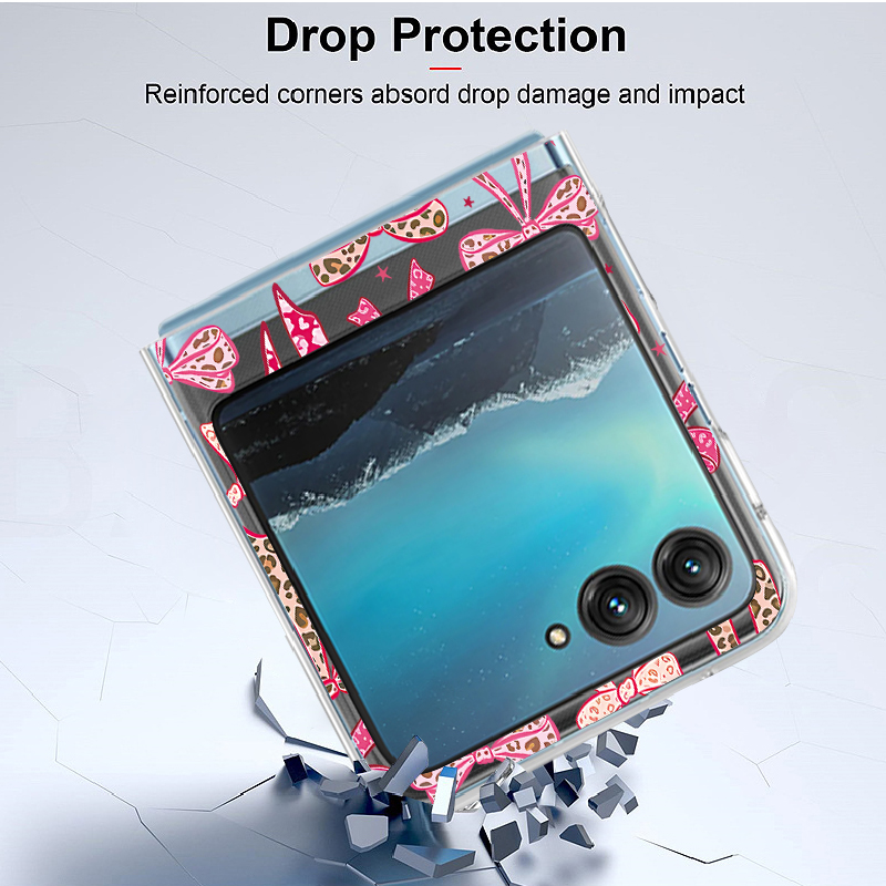 Pink Cherry Bowknot Printed Ph - Phone Cases Motorola recension och pris