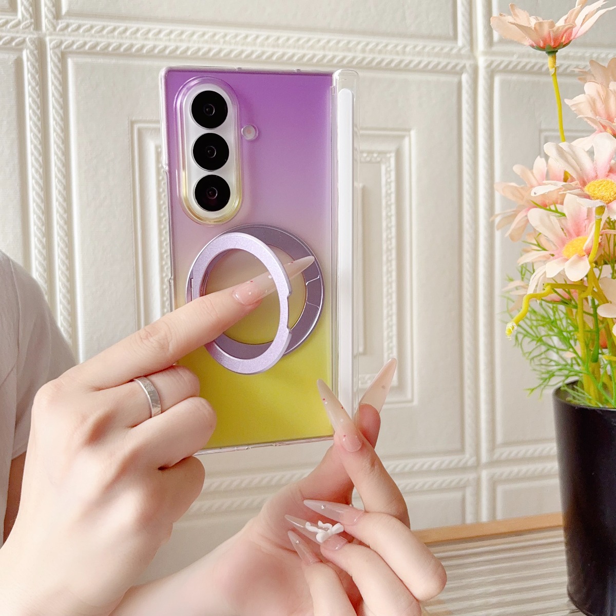 Gradient Transparent Rotate Ri - Ring Stand Case recension och pris