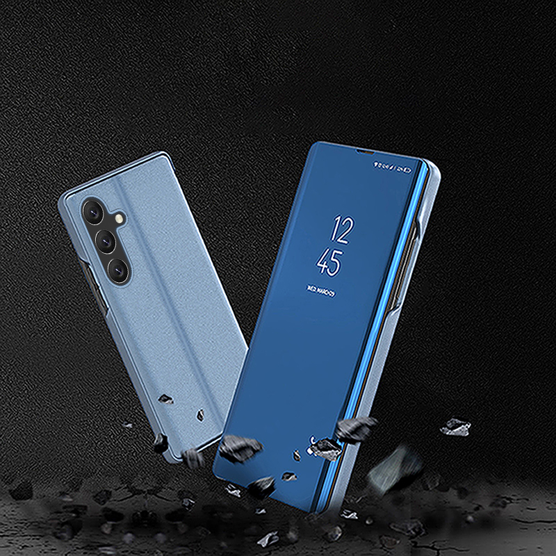 Luxury Mirror Flip Holder Cove - Phone Cases With Stand recension och pris