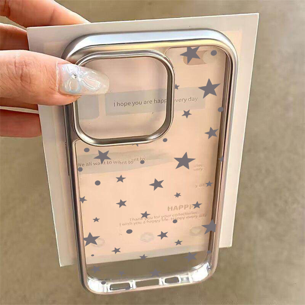 Y2K Stars Fashion Clear Cases  - Phone Cases For Iphone 17 recension och pris