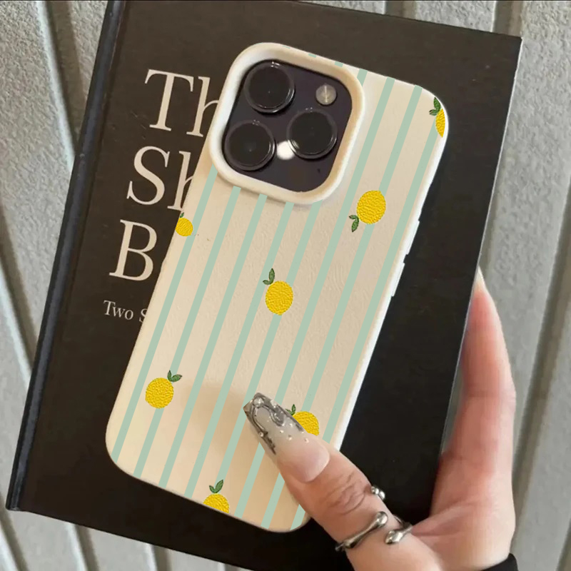 Shockproof Cute Lemon Pattern  - Phone Cases Luxury recension och pris