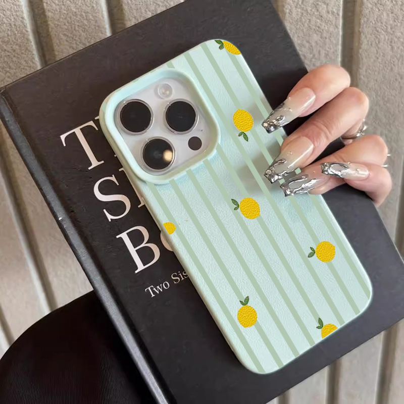 Shockproof Cute Lemon Pattern  - Phone Cases Luxury recension och pris