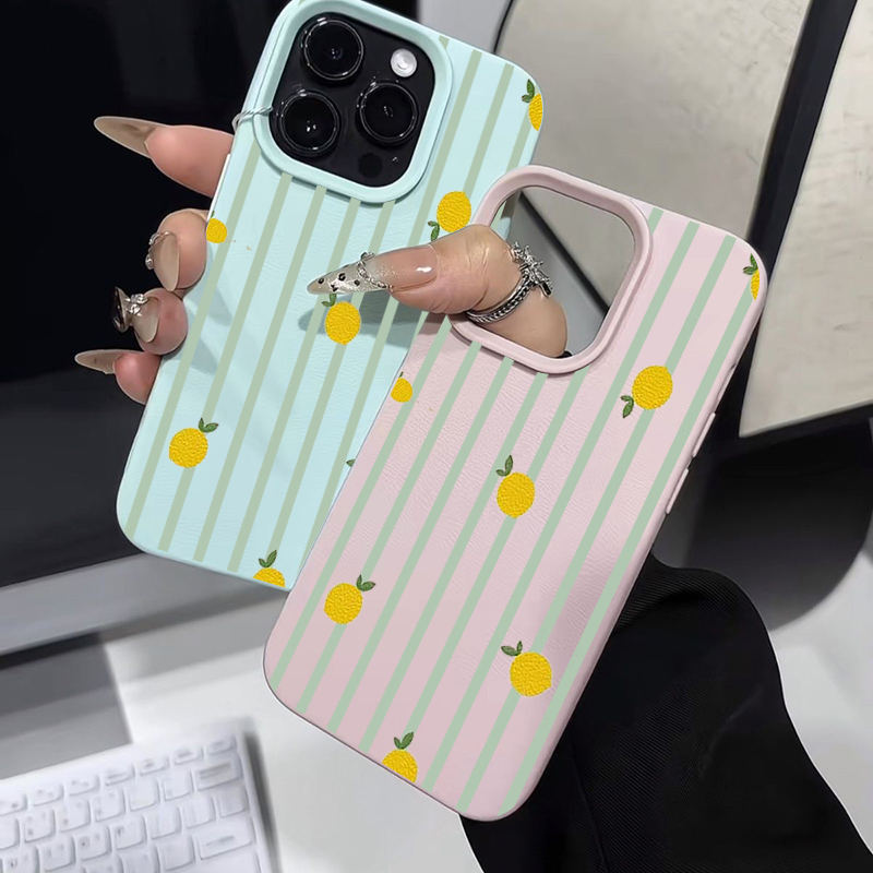 Shockproof Cute Lemon Pattern  - Phone Cases Luxury recension och pris