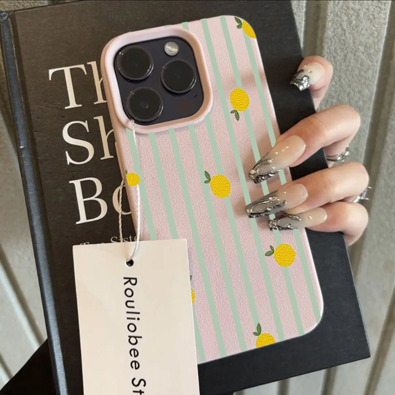 Shockproof Cute Lemon Pattern  - Phone Cases Luxury recension och pris