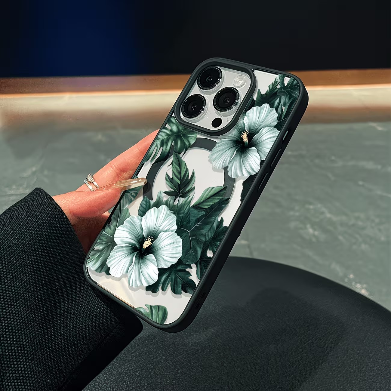 Green Floral Print Phone Case  - Phone Cases Xr recension och pris