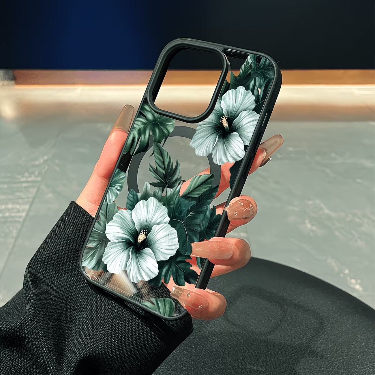 Green Floral Print Phone Case  - Phone Cases Xr recension och pris