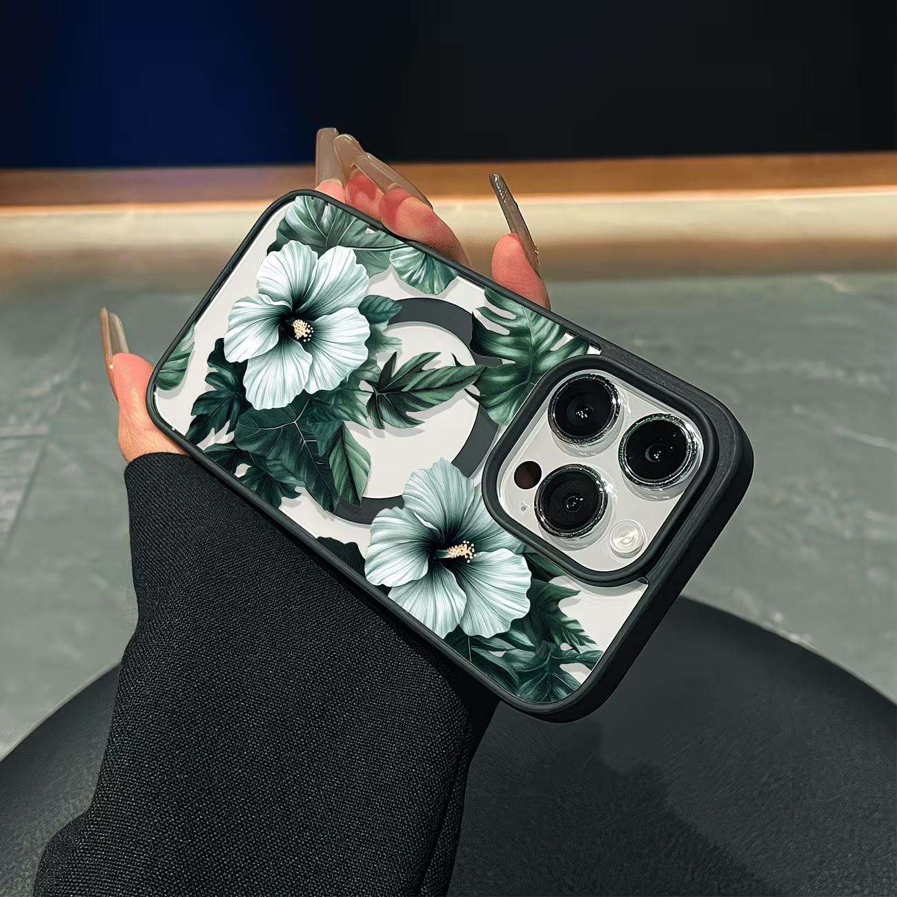 Green Floral Print Phone Case  - Phone Cases Xr recension och pris