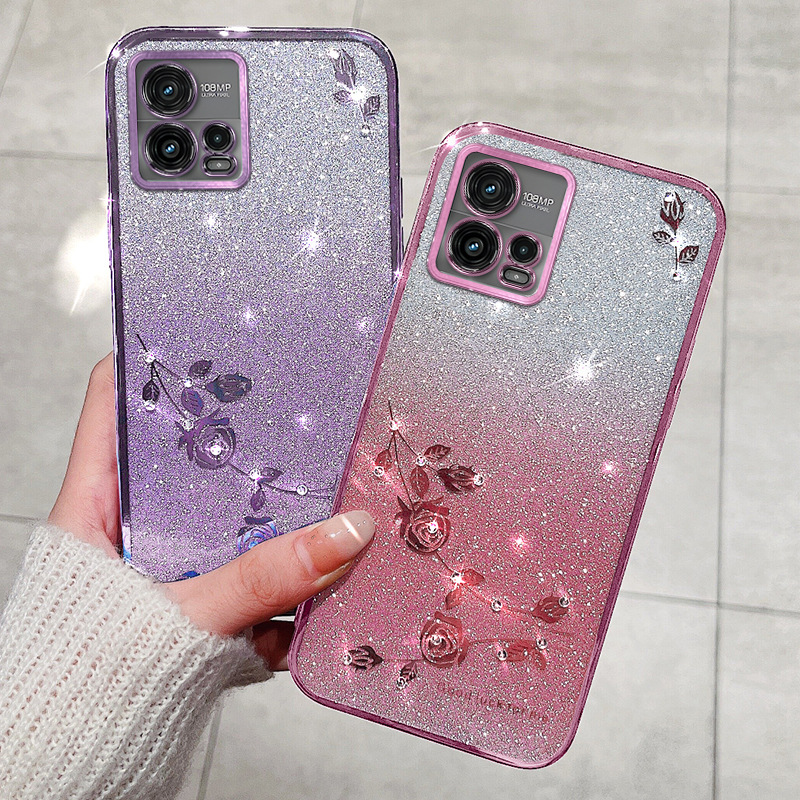 Plating Floral Case for Motoro - Phone Cases Motorola Edge 2025 recension och pris